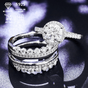 Zarif 2ct Moissanite To'plami - Gippoallergen S925 Sterling Silver bilan tayyorlangan, Ayollar uchun mo'ljallangan Nafis Sudya Usuli, Yubileylar va Maxsus Tadbirlarni Nishonlash uchun Ideal, Sertifikat va Chiroyli Sovg'a Qutisi bilan birga keladi.