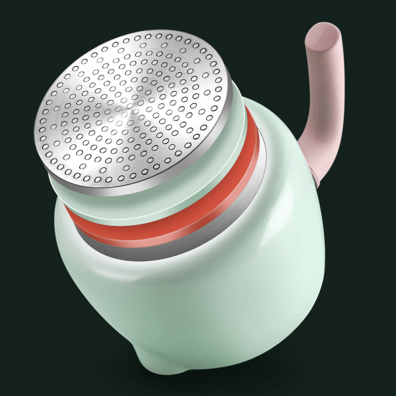 Yopishqoq keramika souspan pot to'plami, 1.7QT, pechda xavfsiz, pushti rang, PFAS-siz, sog'liqni qo'llab-quvvatlaydi