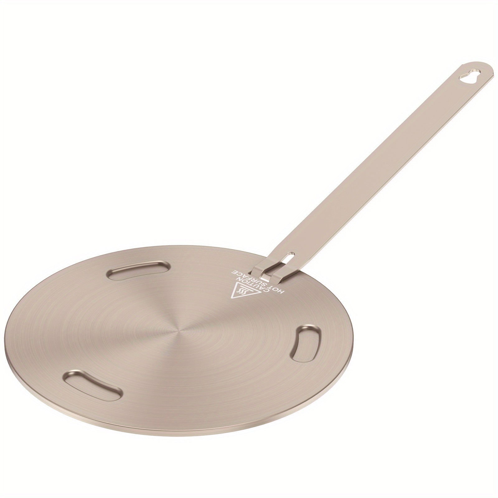 Stainless Steel Heat Diffuser Plate for Gas and Induction Stoves with Handle