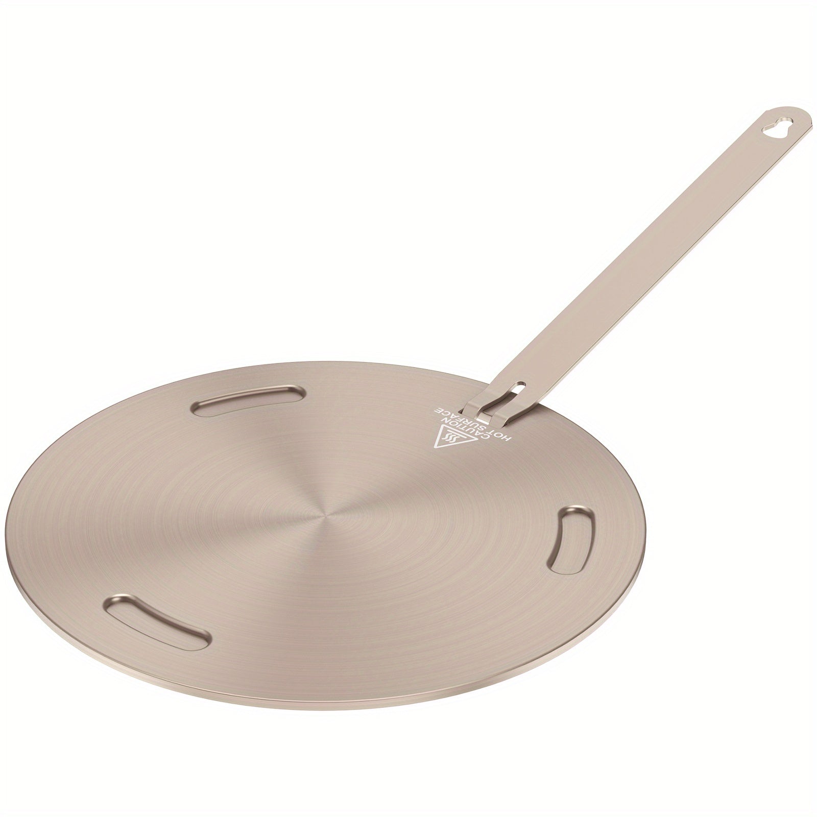 Stainless Steel Heat Diffuser Plate for Gas and Induction Stoves with Handle