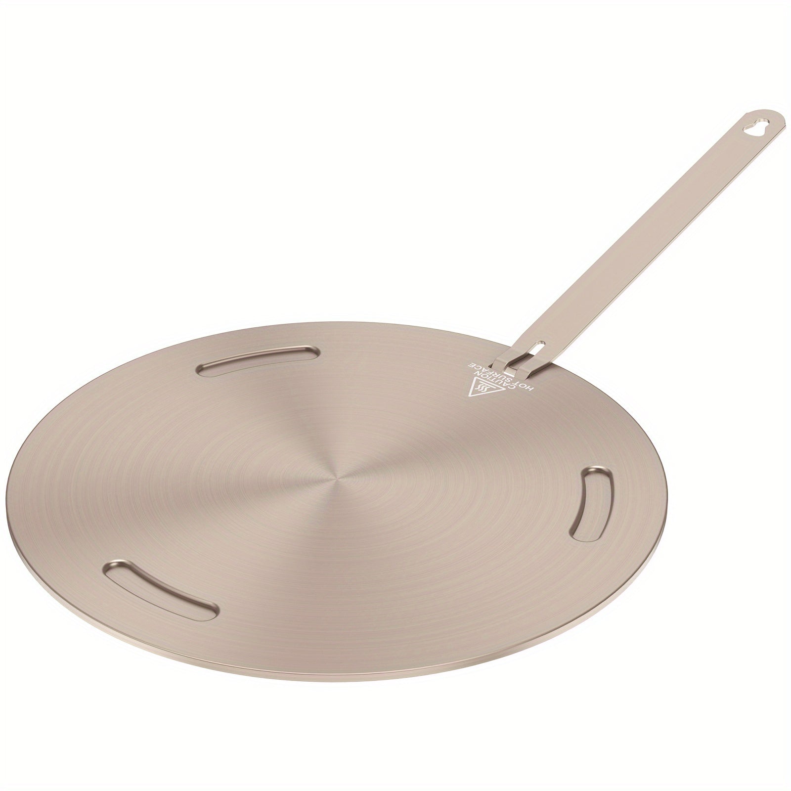 Stainless Steel Heat Diffuser Plate for Gas and Induction Stoves with Handle