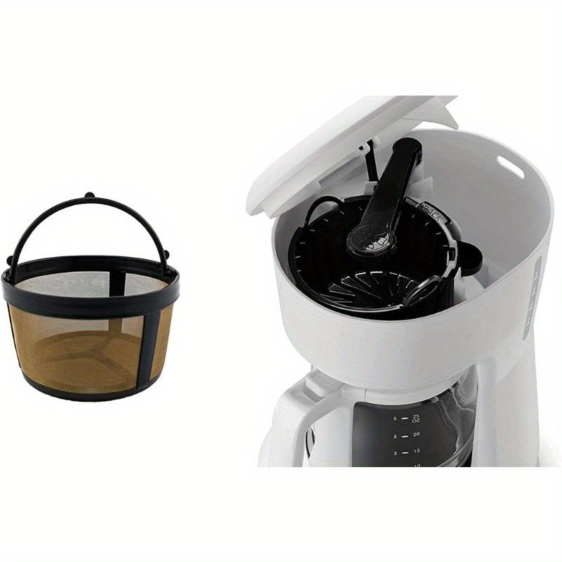 Golden-Tone Permanent Basket Coffee Filter for 4-5 Cup Drip Coffee Makers