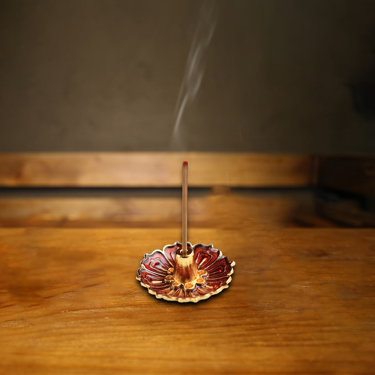 Metal Lotus Incense Burner for Relaxation Aromatherapy Home Decor Yoga Patio