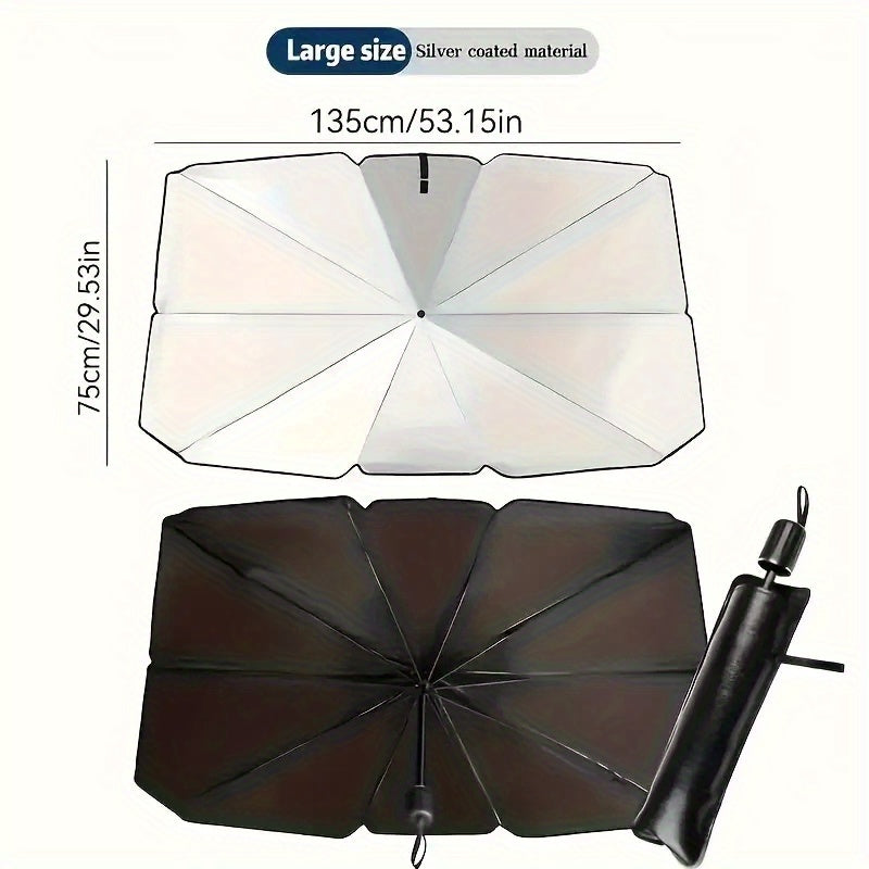 Universal Car Sunshade Retractable Windshield Sunblock Heat Insulation