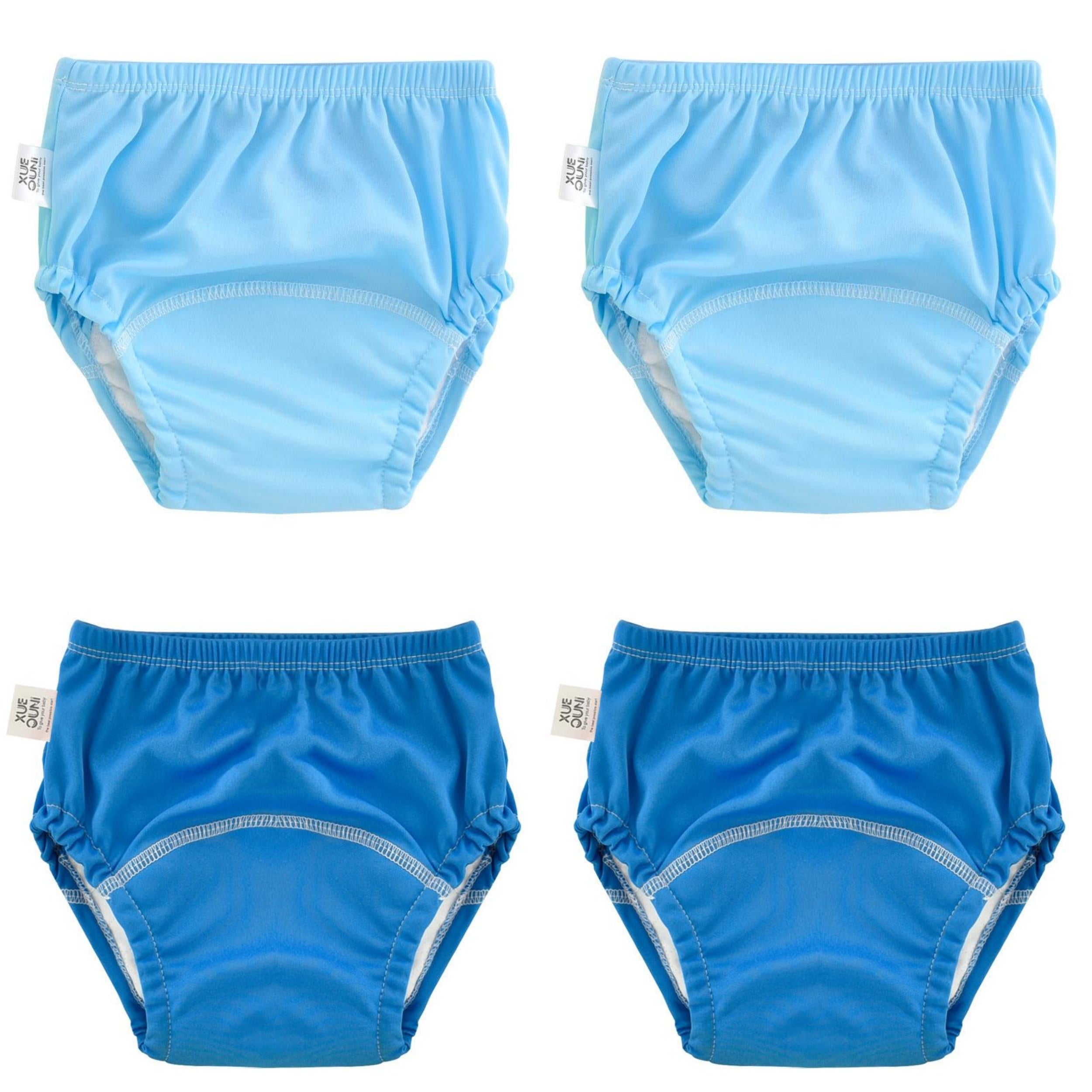 "Тренировочные штаны для горшка доступны в наборах по 2, 3 или 4 штуки, а также многоразовые тканевые подгузники, дышащий подгузник-слип и многофункциональный тканевый подгузник для всех сезонов."