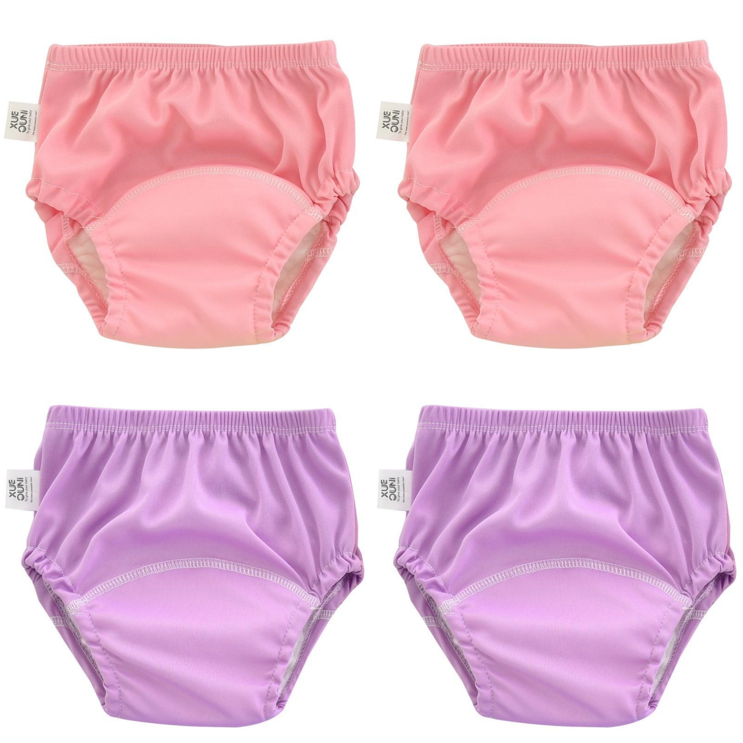 "Тренировочные штаны для горшка доступны в наборах по 2, 3 или 4 штуки, а также многоразовые тканевые подгузники, дышащий подгузник-слип и многофункциональный тканевый подгузник для всех сезонов."