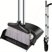 Mustahkam cho'tka va axlat to'plagich to'plami - Uy, oshxona, yashash xonasi va ochiq joylarni tozalash uchun ideal