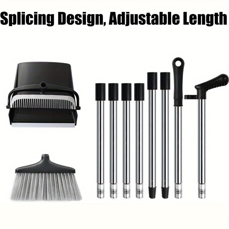 Mustahkam cho'tka va axlat to'plagich to'plami - Uy, oshxona, yashash xonasi va ochiq joylarni tozalash uchun ideal