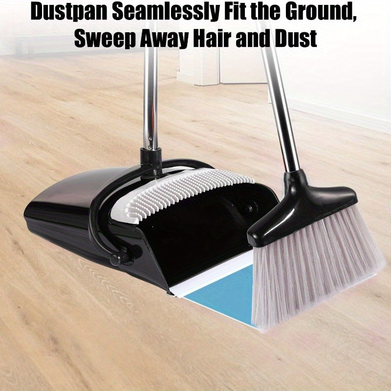 Mustahkam cho'tka va axlat to'plagich to'plami - Uy, oshxona, yashash xonasi va ochiq joylarni tozalash uchun ideal