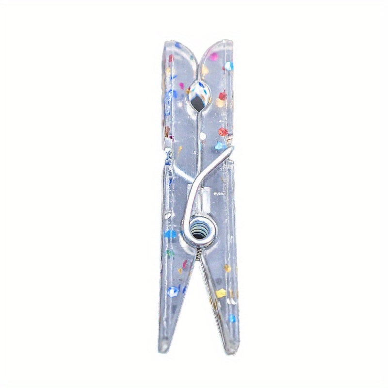 Plastic Clear Clothespins for Photos Display Pack of 50