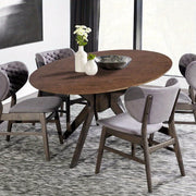 Vinyl Round Tablecloth with Wood Grain Design Elastic Edges Indoor Outdoor Picnic BBQ Garden