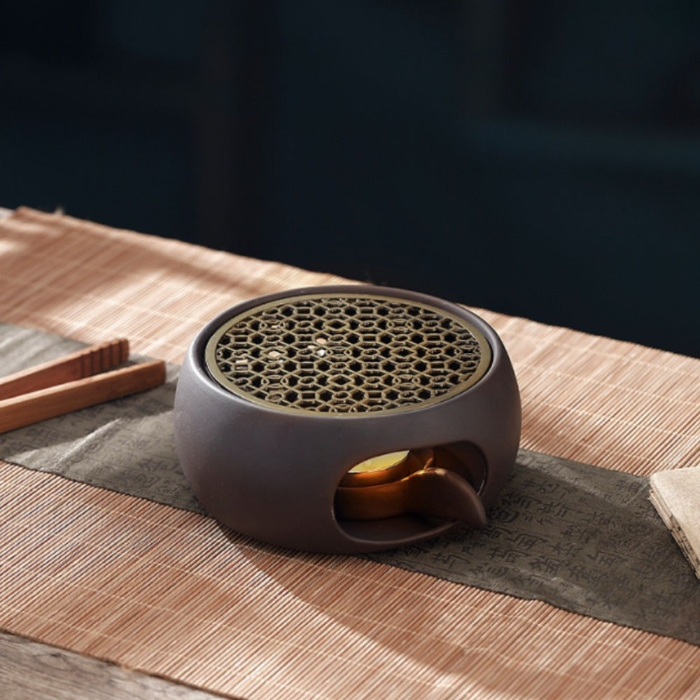 Ceramic Tea Warmer Set with Candle Holder for Insulation and Tea Lovers