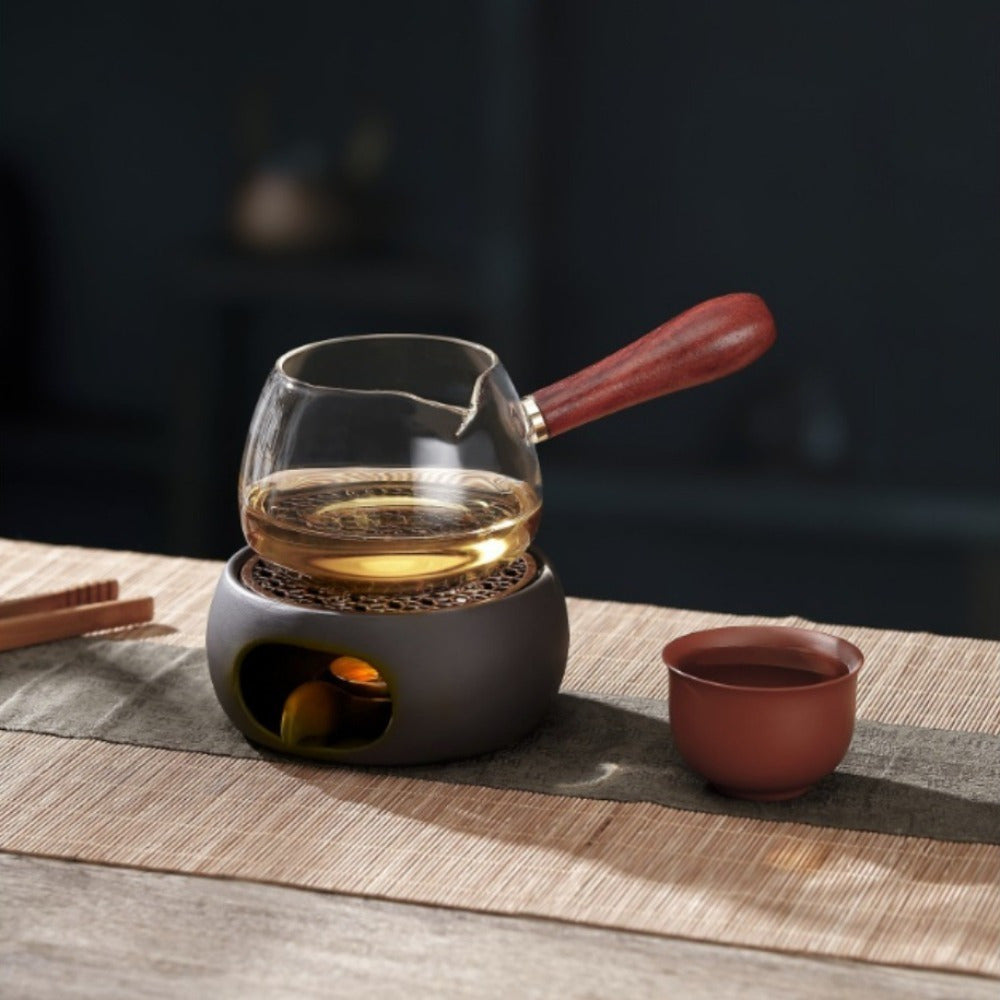 Ceramic Tea Warmer Set with Candle Holder for Insulation and Tea Lovers