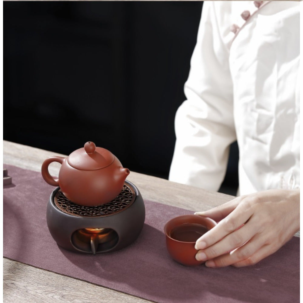 Ceramic Tea Warmer Set with Candle Holder for Insulation and Tea Lovers