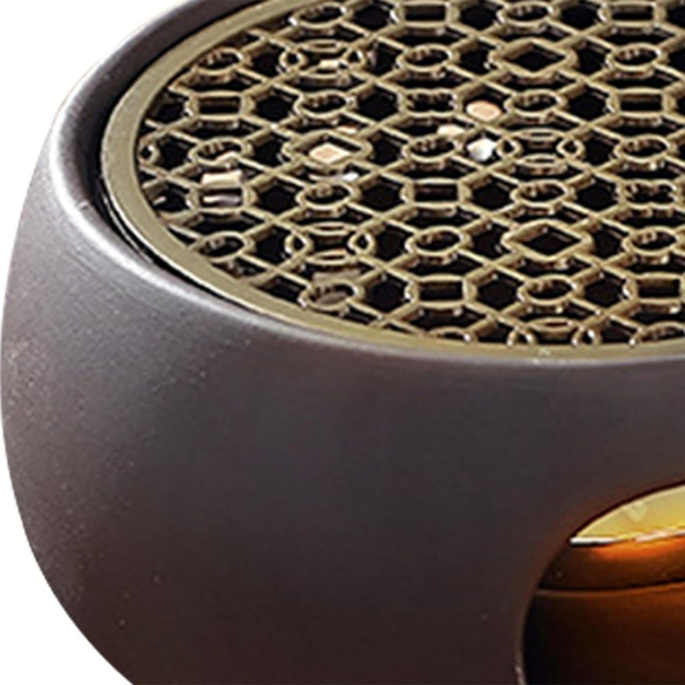 Ceramic Tea Warmer Set with Candle Holder for Insulation and Tea Lovers