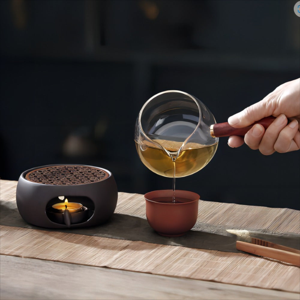 Ceramic Tea Warmer Set with Candle Holder for Insulation and Tea Lovers