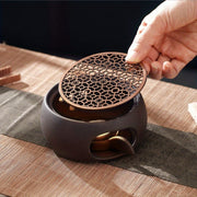 Ceramic Tea Warmer Set with Candle Holder for Insulation and Tea Lovers