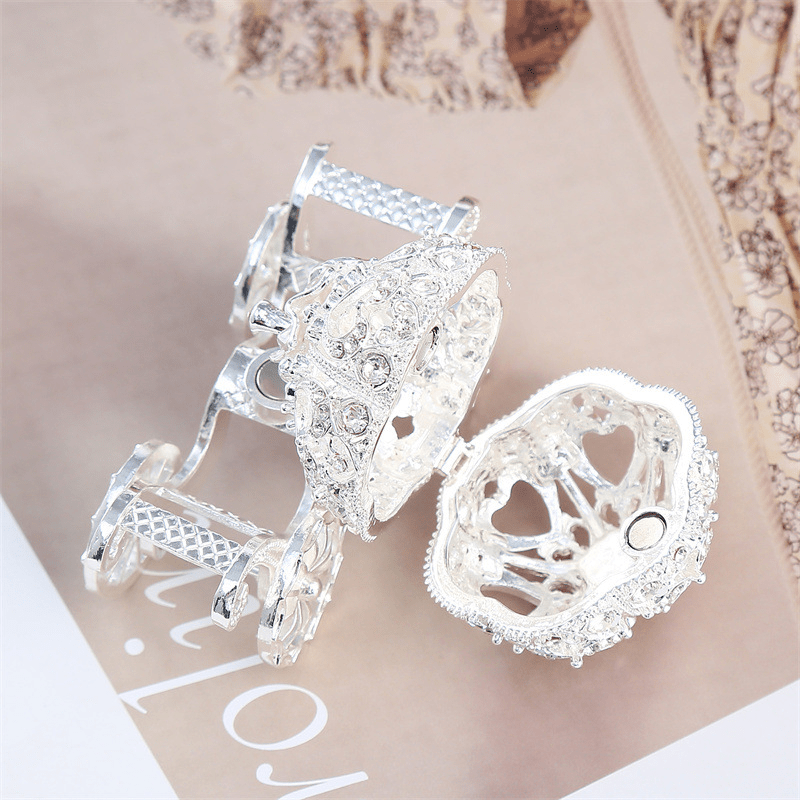 Шкатулка для украшений в виде тыквенной кареты, органайзер для хранения мелочей, домашний декор, подарок для мужчин и женщин