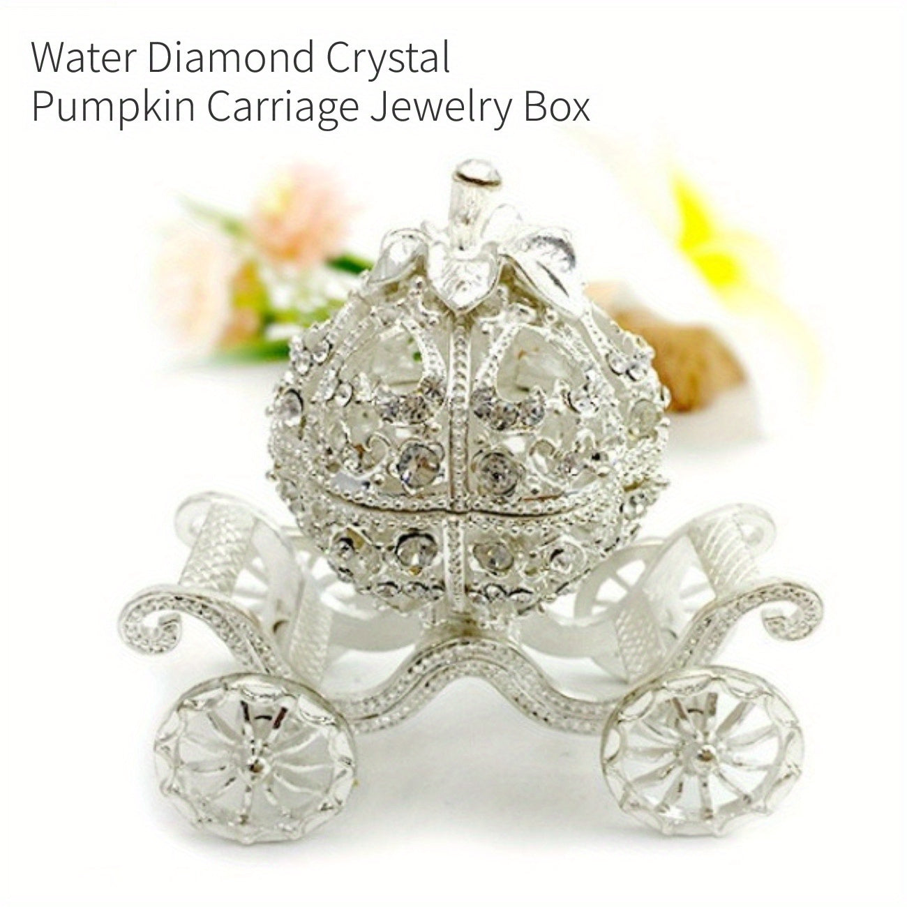 Шкатулка для украшений в виде тыквенной кареты, органайзер для хранения мелочей, домашний декор, подарок для мужчин и женщин