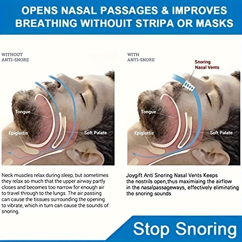 Mini Anti-Snoring Device Pack of 1/2/5/10 No Electricity Nasal Clip for Better Sleep