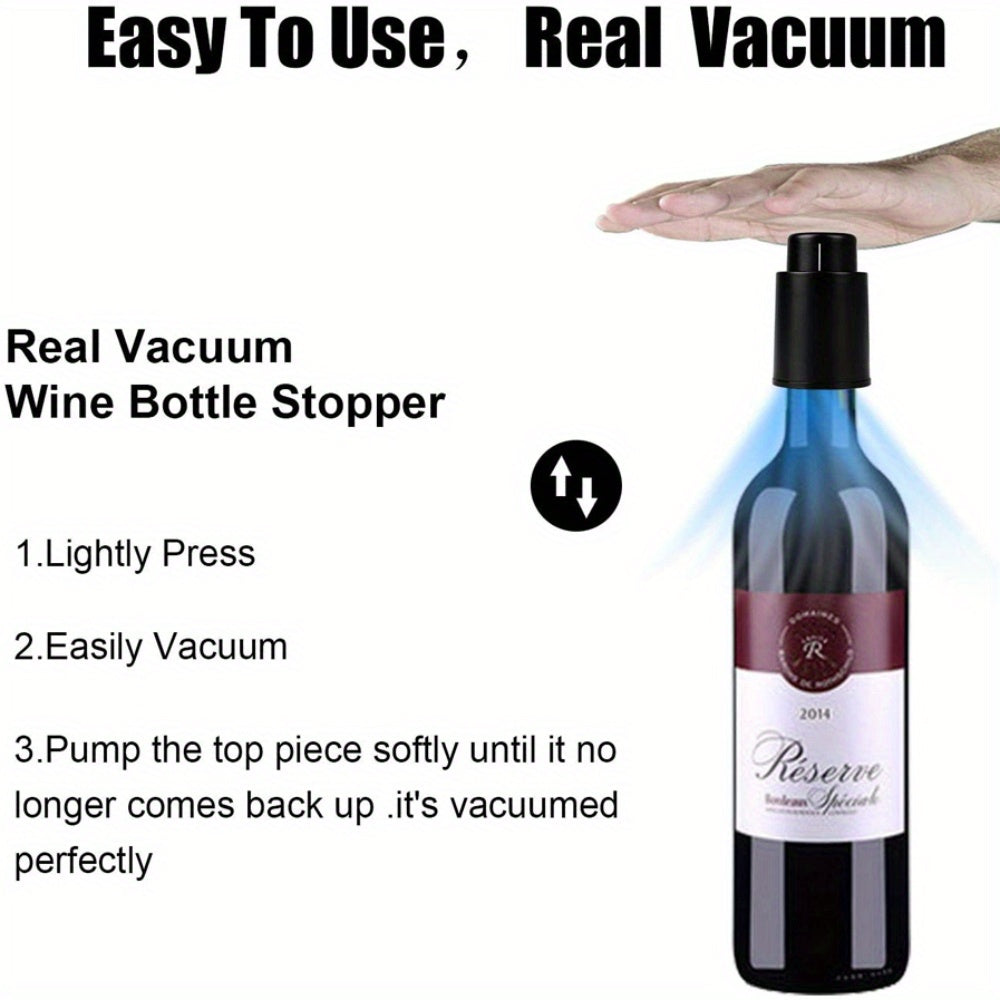 Reusable Wine Stopper Vacuum Sealer for Freshness and Preservation