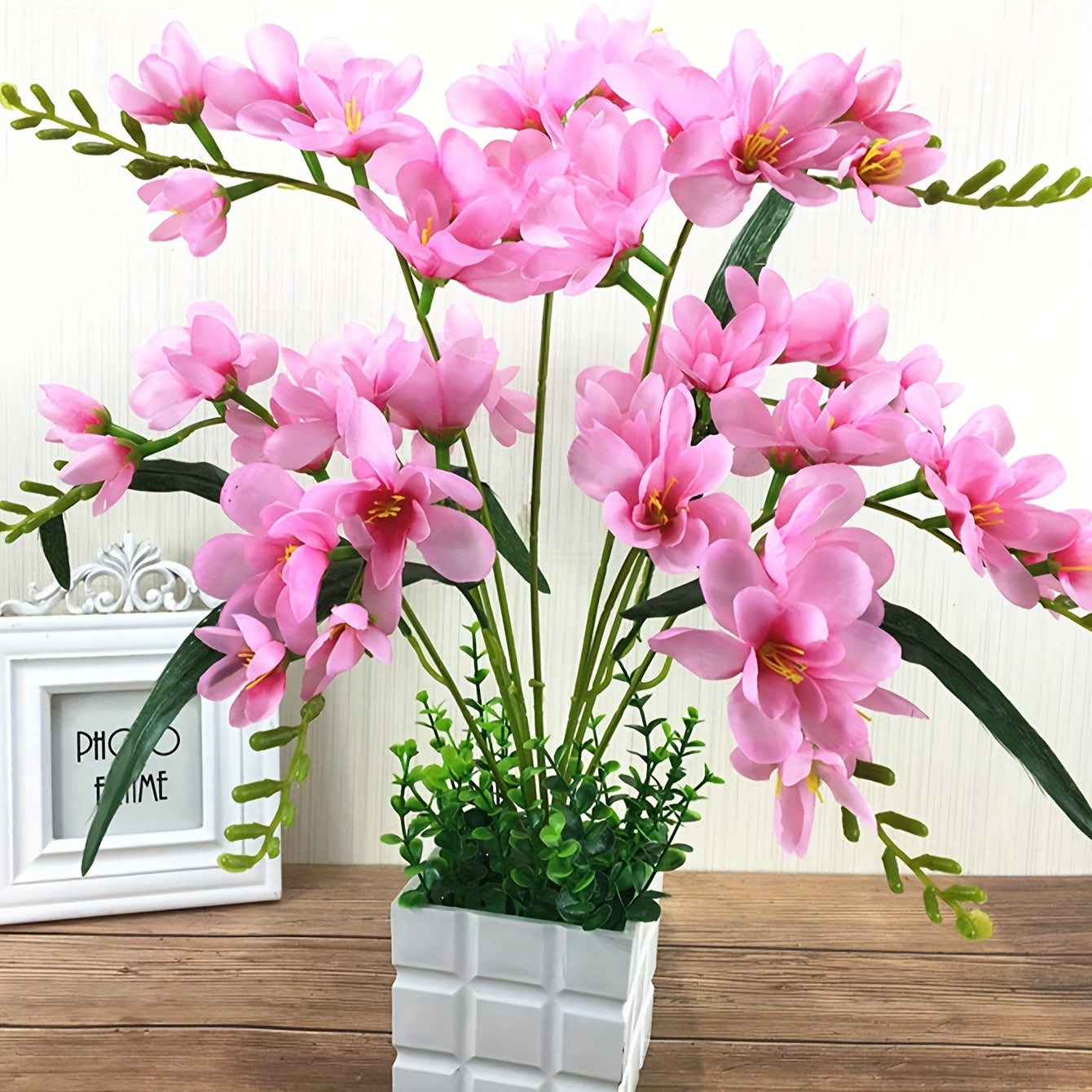 Стильный стебель орхидеи Фаленопсис 59,94 см - Идеально для свадеб, вечеринок и домашнего декора | Горшок не включен.