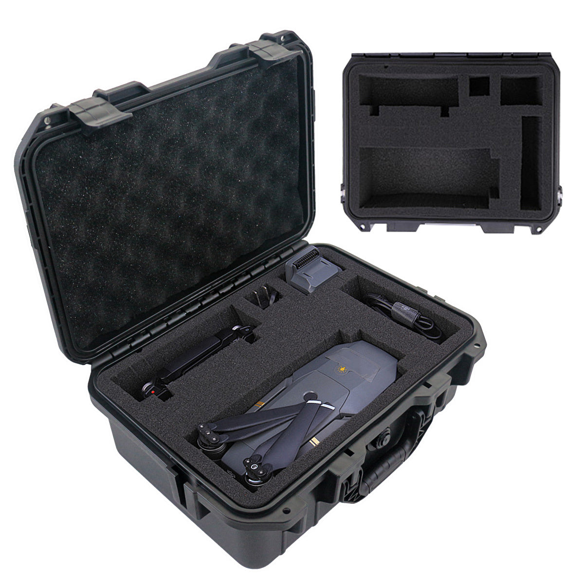 Waterproof Plastic Tool Case with Pre-Cut Foam for Tools Drones and Accessories