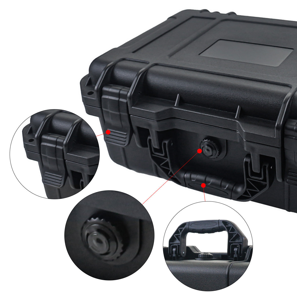 Waterproof Plastic Tool Case with Pre-Cut Foam for Tools Drones and Accessories