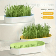 Hydroponic Catgrass Planter Kit Plastic No Battery Durable Growing Fresh Cat Food