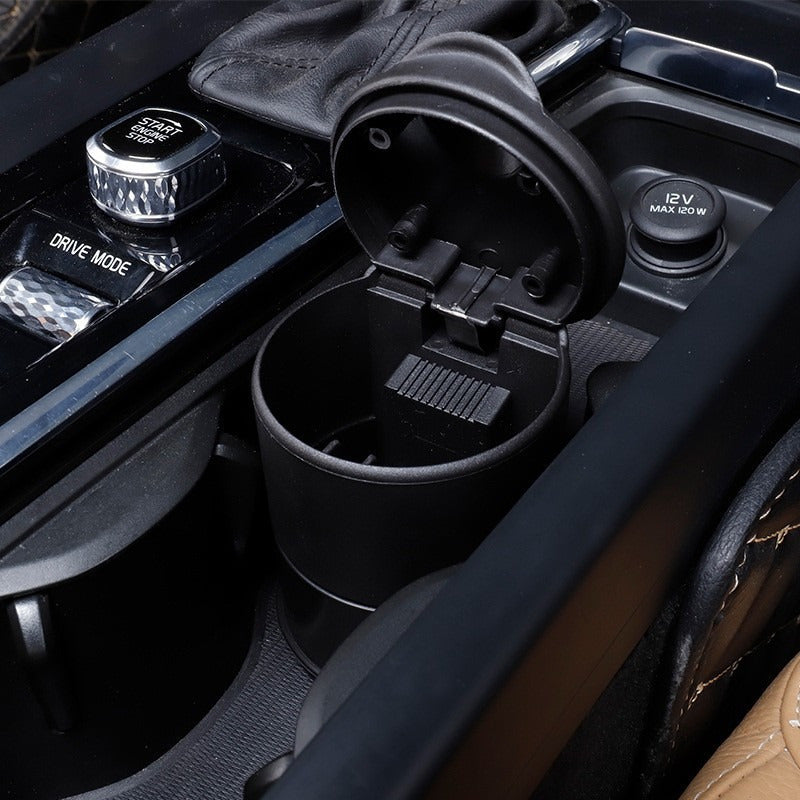 Автомобильная пепельница с крышкой, прочный пластик, аксессуар для интерьера автомобиля