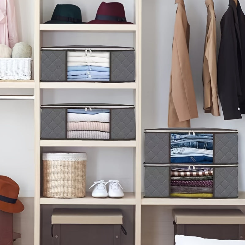 Durable Firewood Rack and Storage Bag with Airtight Seal, Foldable Dustproof Organizer