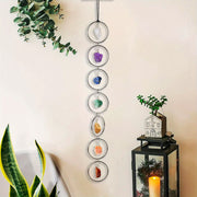 Natural Chakra Stone Wall Decor Tree of Life Raw Crystal Tumbled Gemstones
