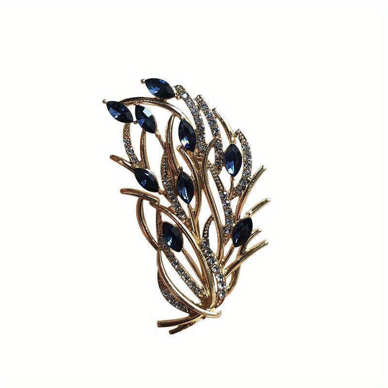 Vintage Feather Brooches for Women Elegant Coat Accessories Stylish Jewelry