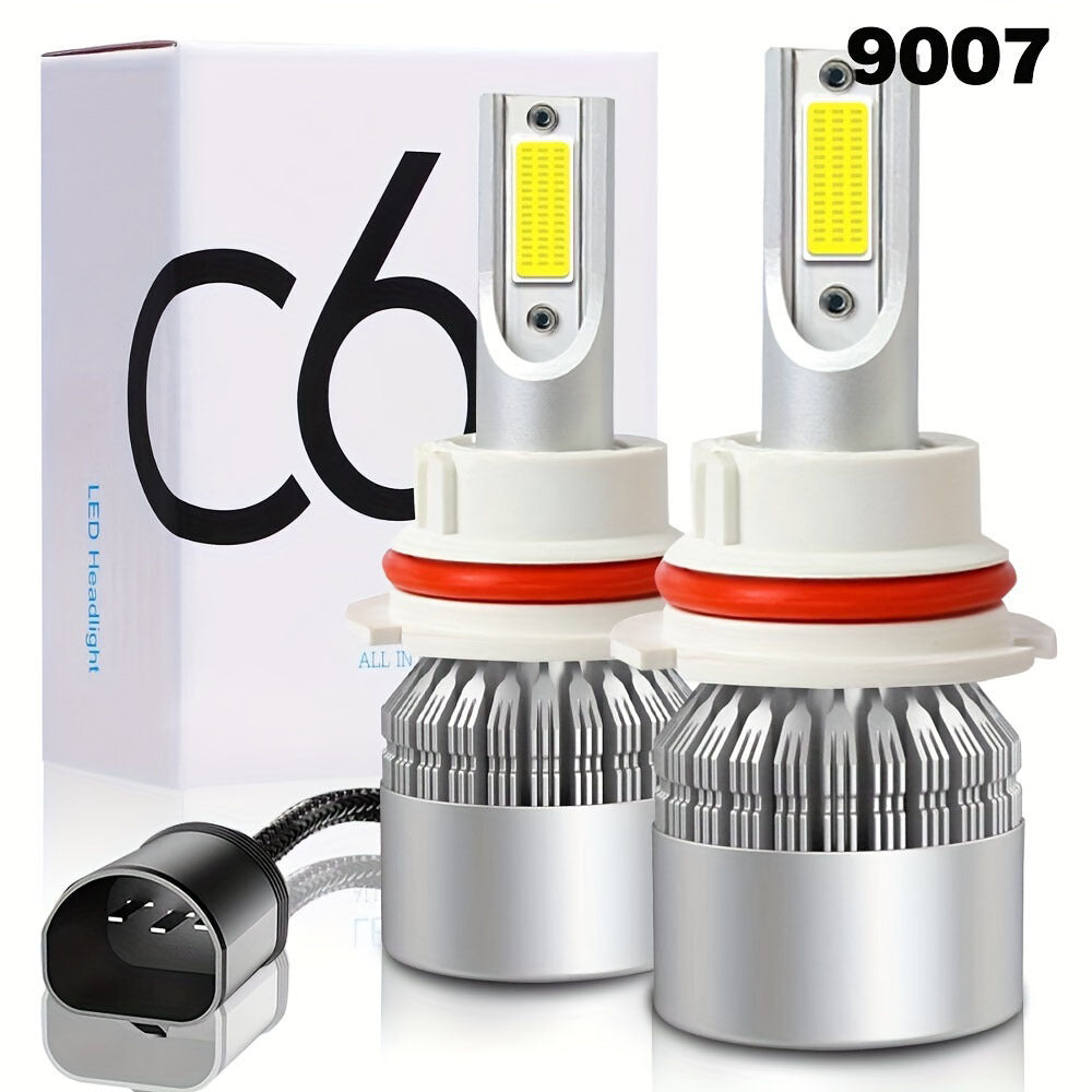 2 ta LED avtomobil faralari H7 H4 H8 H9 H11 6000K 3000 Lumen Metal