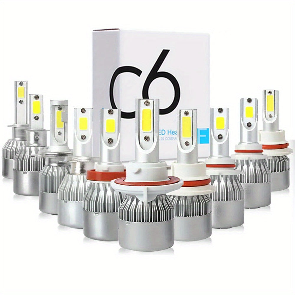 2 ta LED avtomobil faralari H7 H4 H8 H9 H11 6000K 3000 Lumen Metal