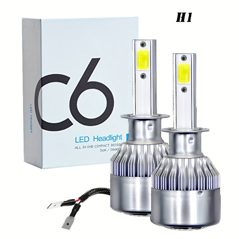 2 ta LED avtomobil faralari H7 H4 H8 H9 H11 6000K 3000 Lumen Metal