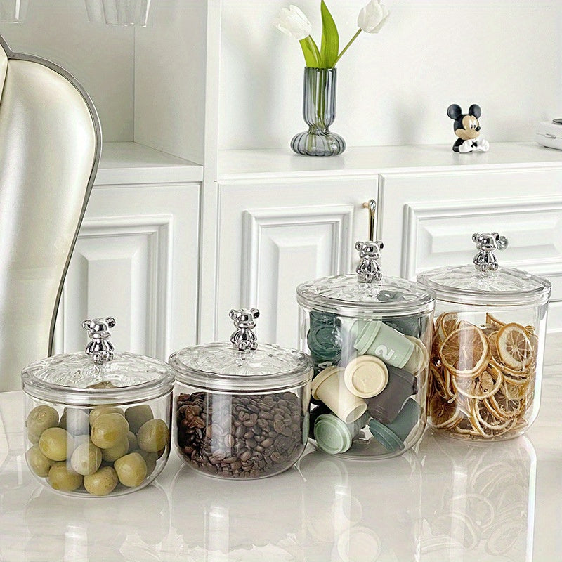 Large Capacity Sealed Jar for Coffee Beans Snacks Candy Storage Reusable Container
