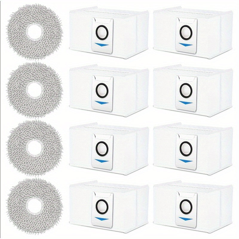 12pcs Vacuum Accessories Kit for Robot Vacuum Cleaner Dust Bags Mops Attachments