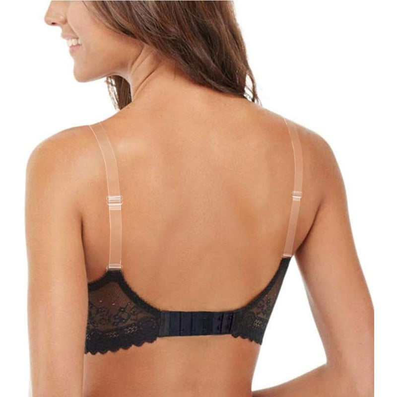 Invisible Transparent Bra Straps 4 Pairs Adjustable Non-Slip Soft TPU Women’s Fashion
