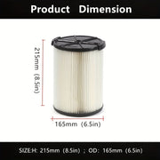 Yuvish va quruq vakumlar uchun almashtiriladigan HEPA filtri kartrijlari, 5-20 gallon paket