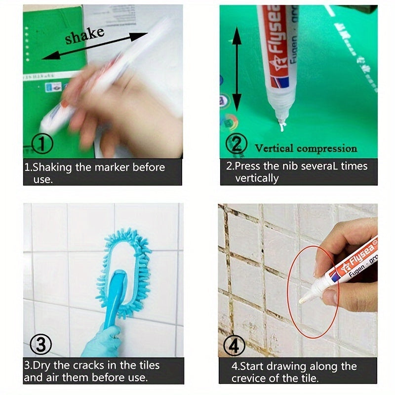 Ceramic Tile Grout Filler Waterproof Paint for Bathroom Wall Repair