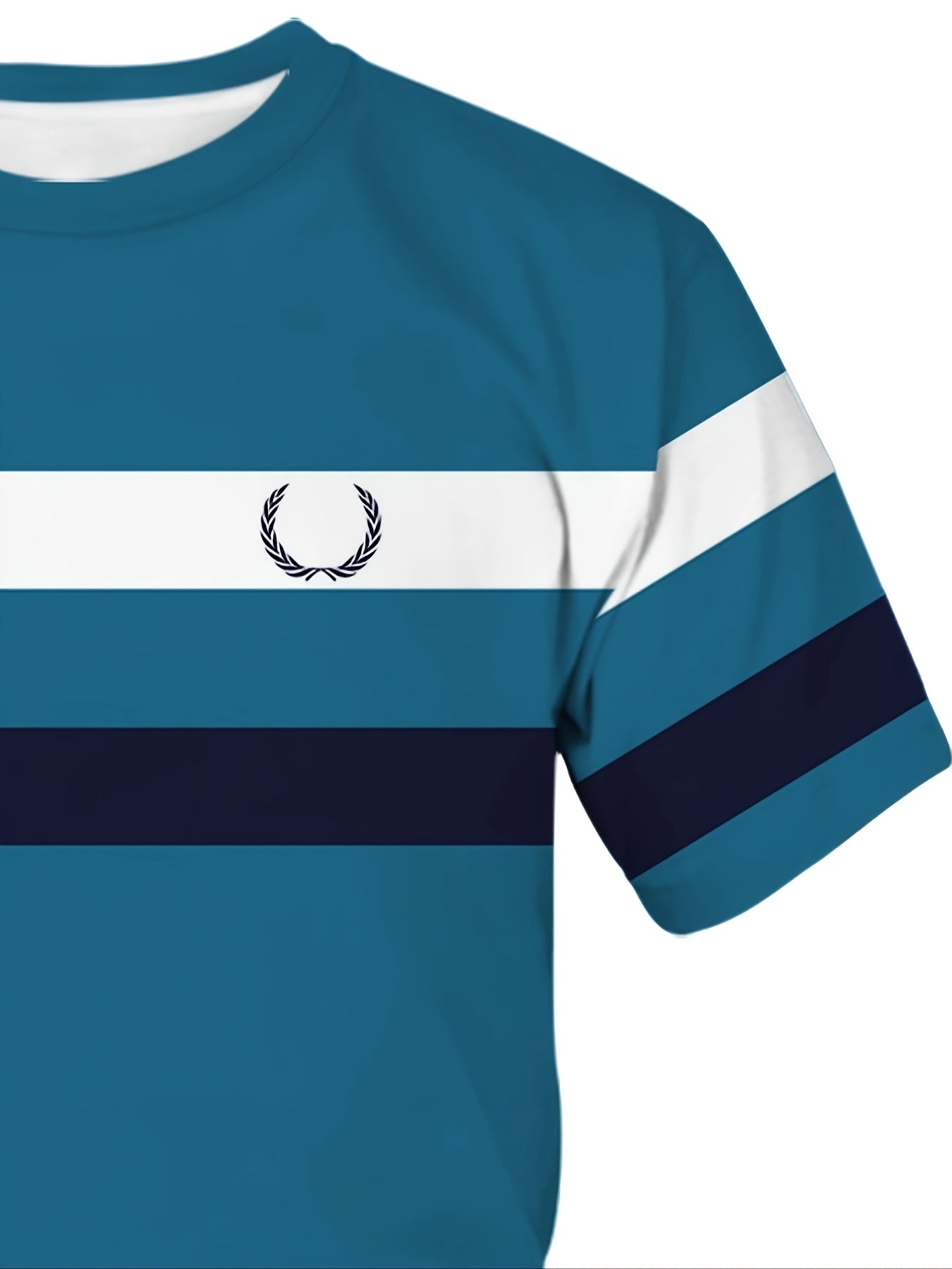 Мужская футболка с крупным размером, 3D-полосатым принтом, полиэстер, круглый вырез, повседневная спортивная