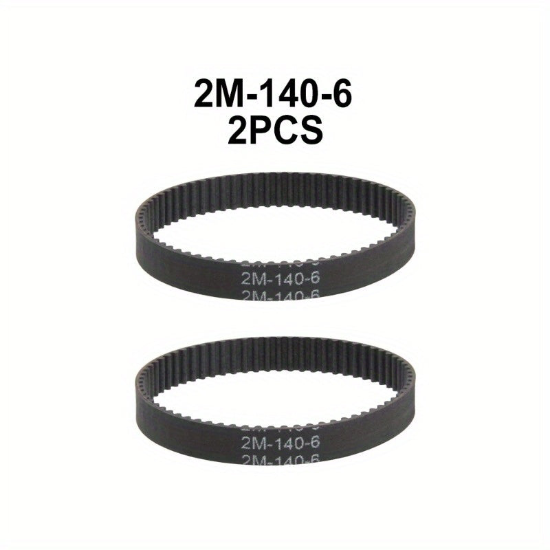 Pack of 2 Timing Belts 140mm-180mm for Office Vacuum Cleaners Conveyor 6mm Wide
