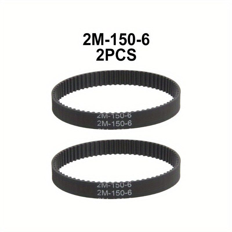 Pack of 2 Timing Belts 140mm-180mm for Office Vacuum Cleaners Conveyor 6mm Wide