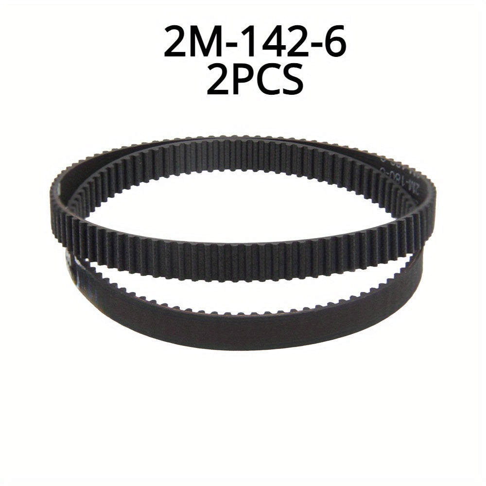 Pack of 2 Timing Belts 140mm-180mm for Office Vacuum Cleaners Conveyor 6mm Wide