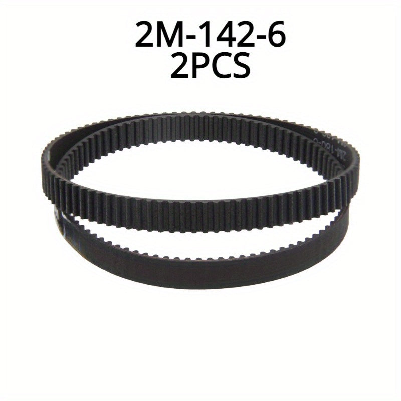 Pack of 2 Timing Belts 140mm-180mm for Office Vacuum Cleaners Conveyor 6mm Wide