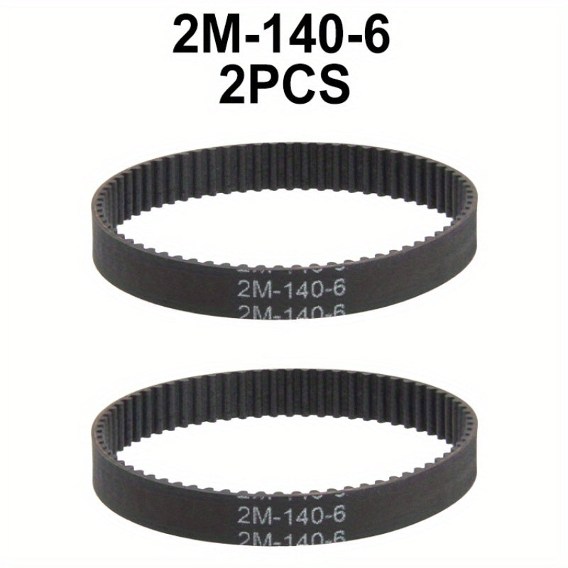 Pack of 2 Timing Belts 140mm-180mm for Office Vacuum Cleaners Conveyor 6mm Wide
