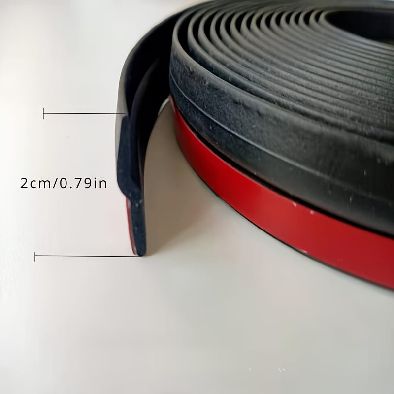 Car Door Gap Sealing Rubber Strip Noise Reduction Dustproof Easily Installed