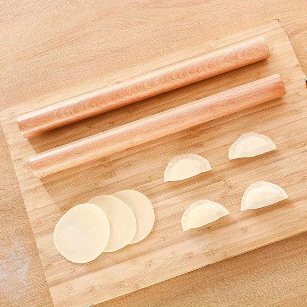 Beech Wood Rolling Pin for Baking Dough Pizza Pie Cookies Ergonomic Handle