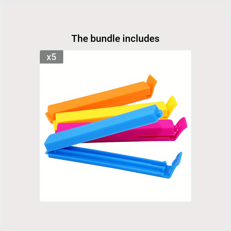 Set of 10 Reusable Food Sealers for Freshness Preservation No Electricity Needed